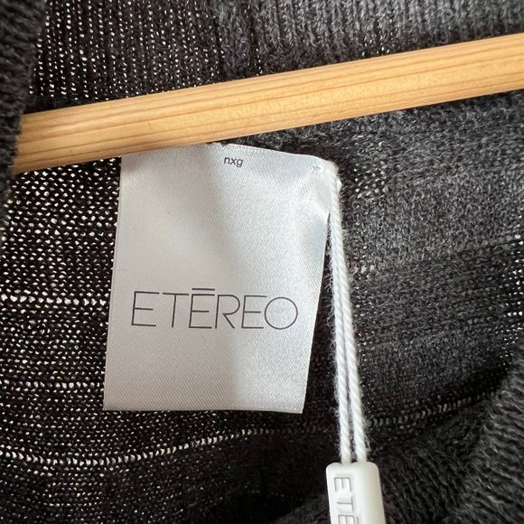 Etereo - Asymmetric Turtleneck Poncho - Gray - Size O/S - NWT - Picture 4 of 4